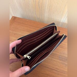 Portland Leather Accordion Zip Wallet